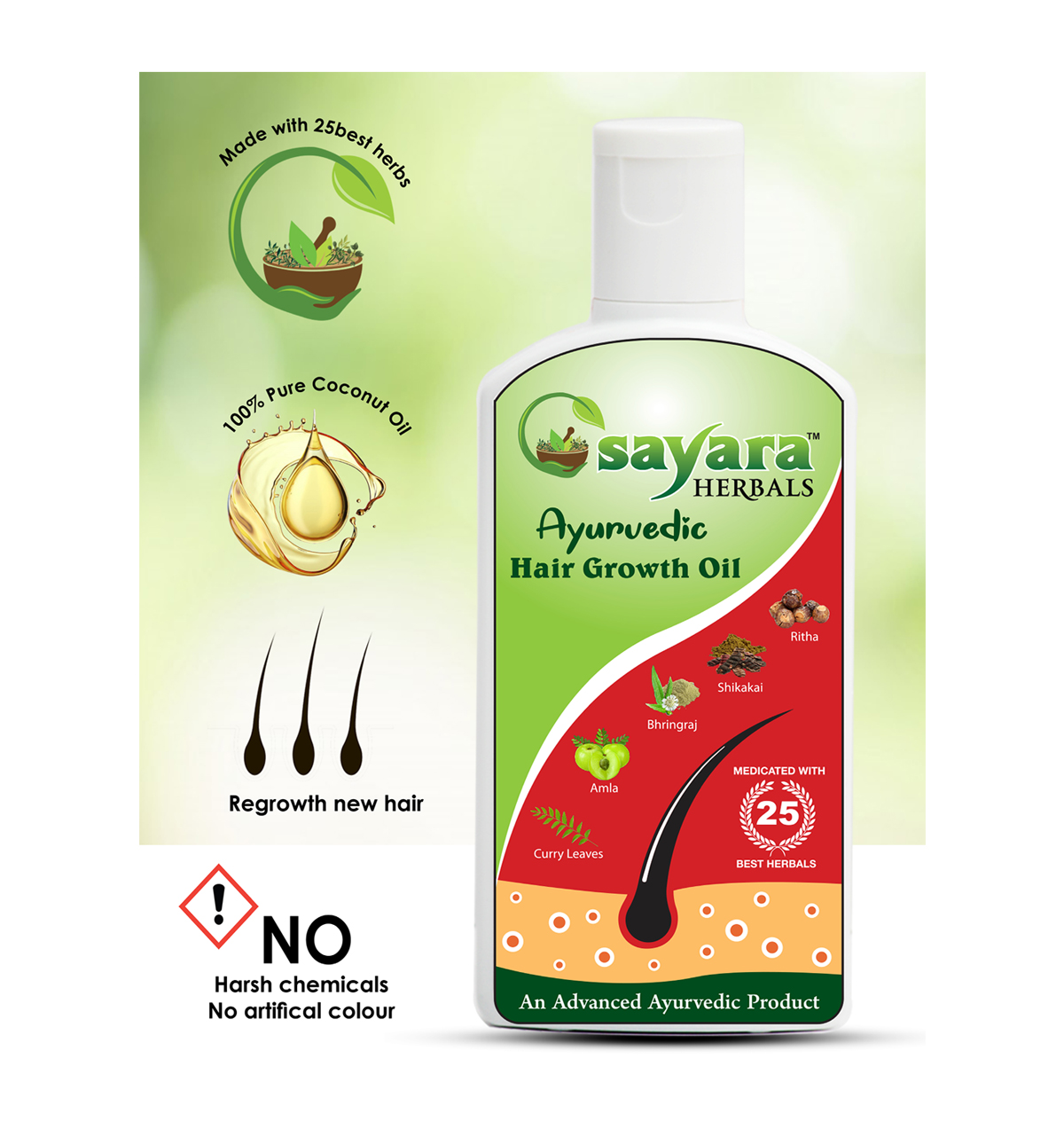 AYURVEDIC HAIR GROWTH OIL KIT - Image 2