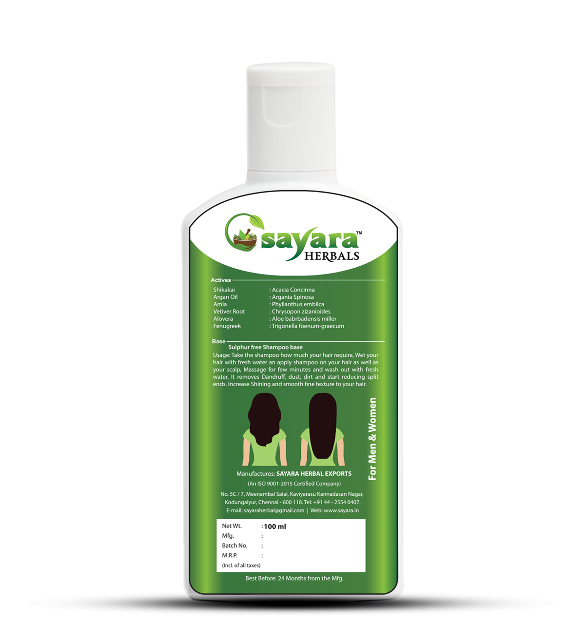 Organic Anti-Dandruff Shampoo (100ML) - Image 3