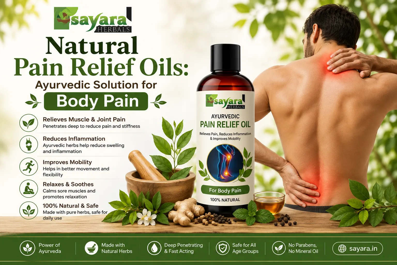 Natural Pain Relief Oils: Ayurvedic Solution for Body Pain