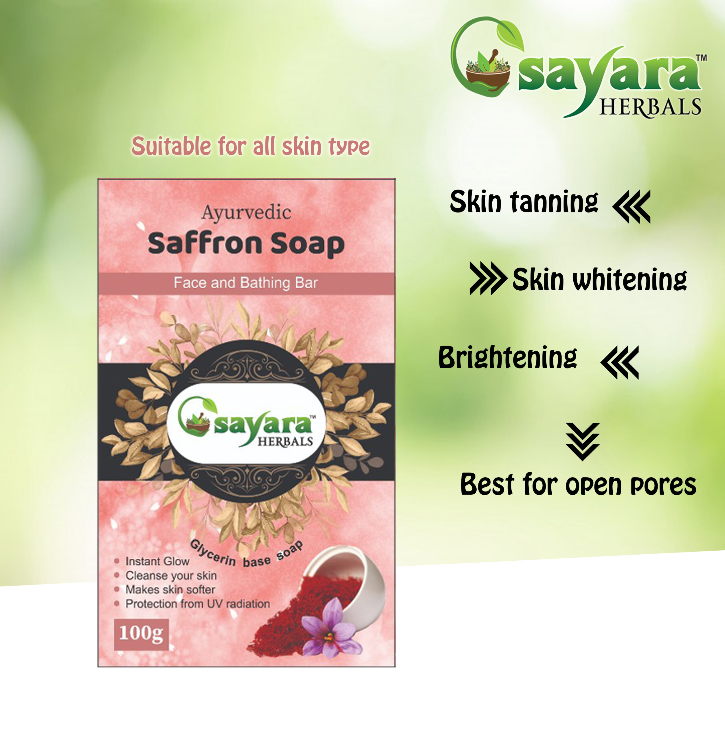 SAFFRON FACE & BODY SOAP - Image 2