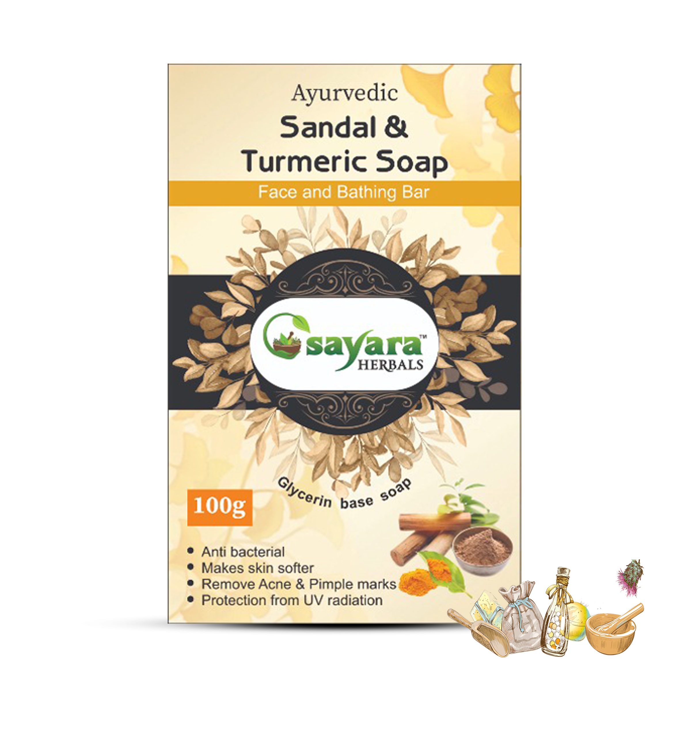 SANDLE & TURMERIC SOAP