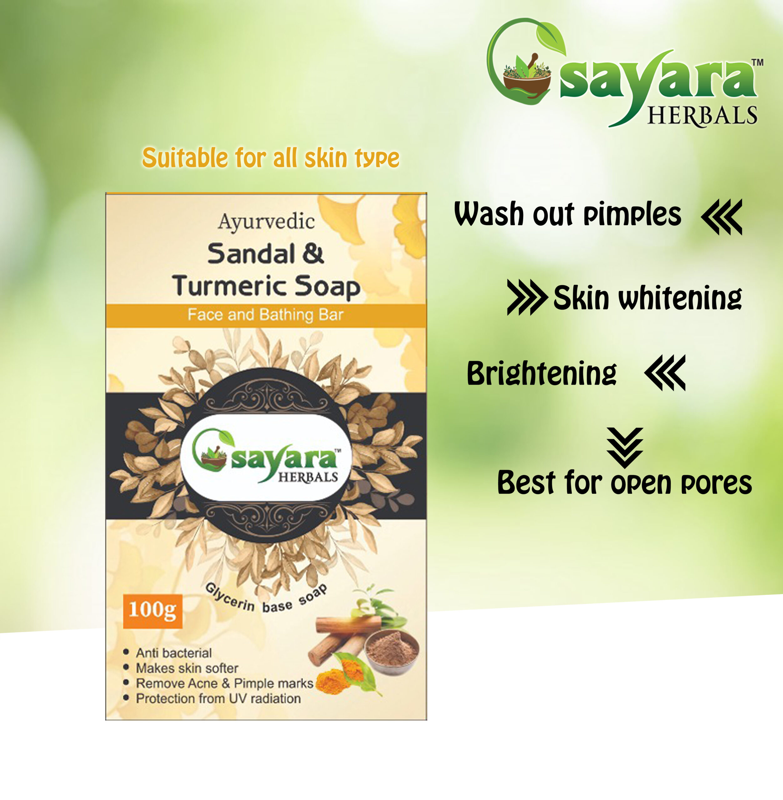 SANDLE & TURMERIC SOAP - Image 2